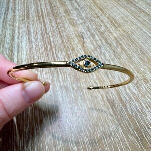 Stella & Dot Pavé Evil Eye Cuff Bracelet